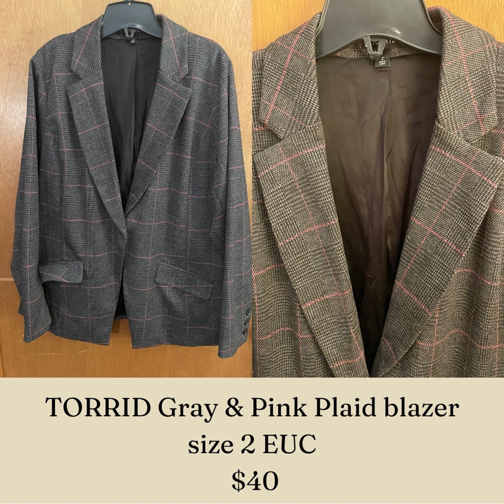 Torrid Plaid Blazer